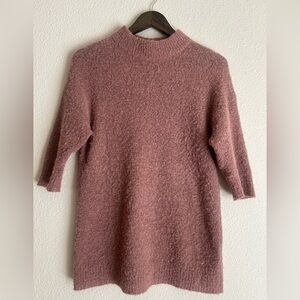 Rachel Comey alpaca blend mock neck sweater | XS | mauve